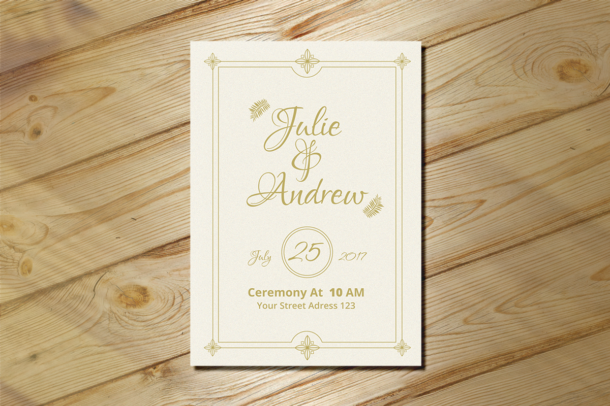 Wedding Invitation, an Invitation Template by Creatricks (Photo 5 of 12)