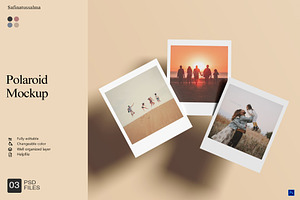 Polaroid Mockup, a Product Mockup by Sweetdady