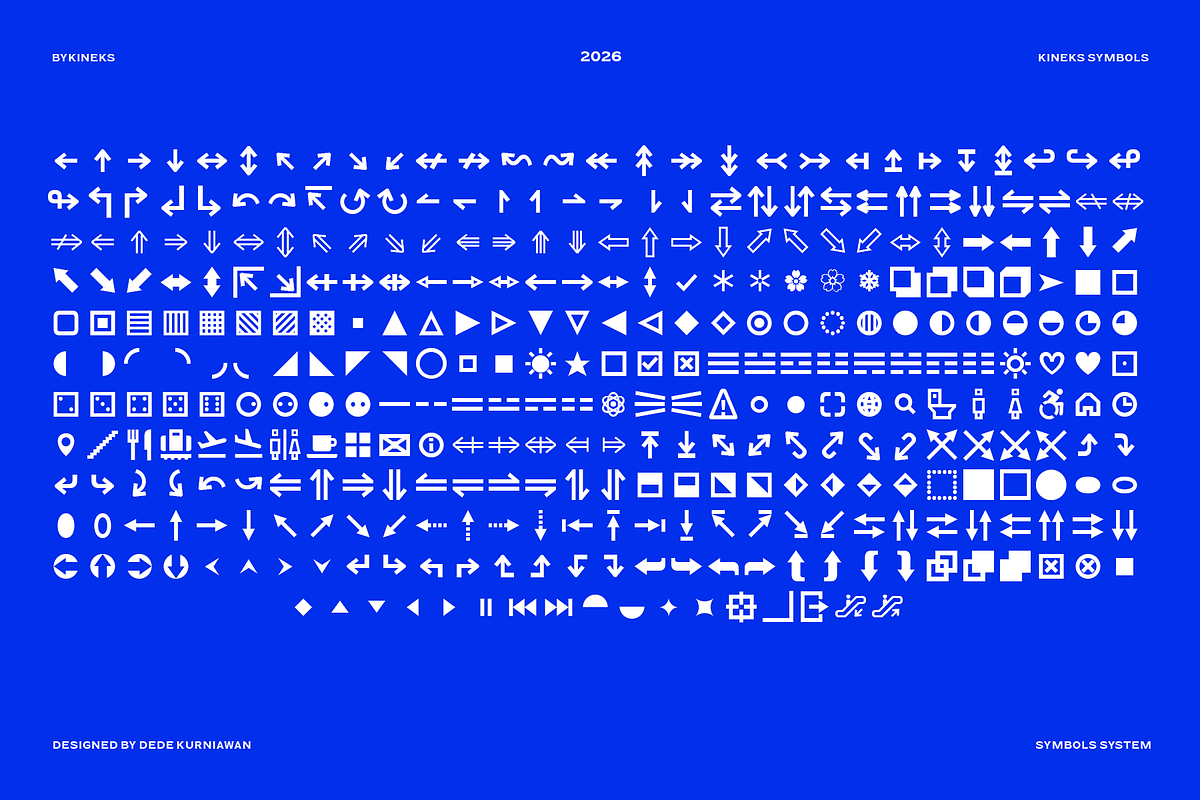 Kineks Symbol | Symbols Typeface, a Symbol Font by By Kineks (Photo 3 of 5)