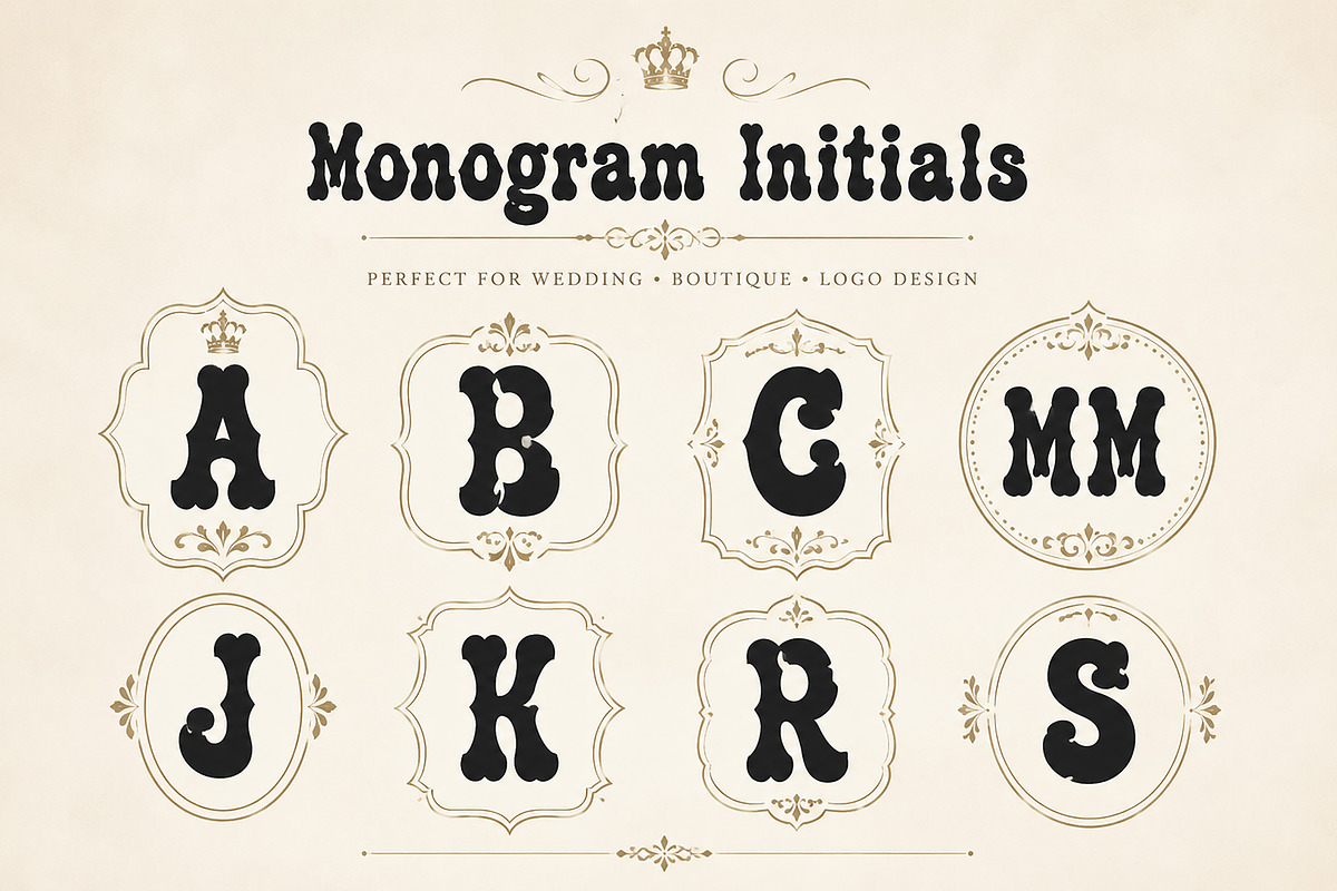 Monogram Majesty, a Slab Serif Font by Wow Magic (Photo 3 of 5)