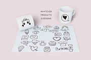 Love Doodles - Dingbats Font, a Symbol Font by WADLEN (Thumbnail 6 of 7)