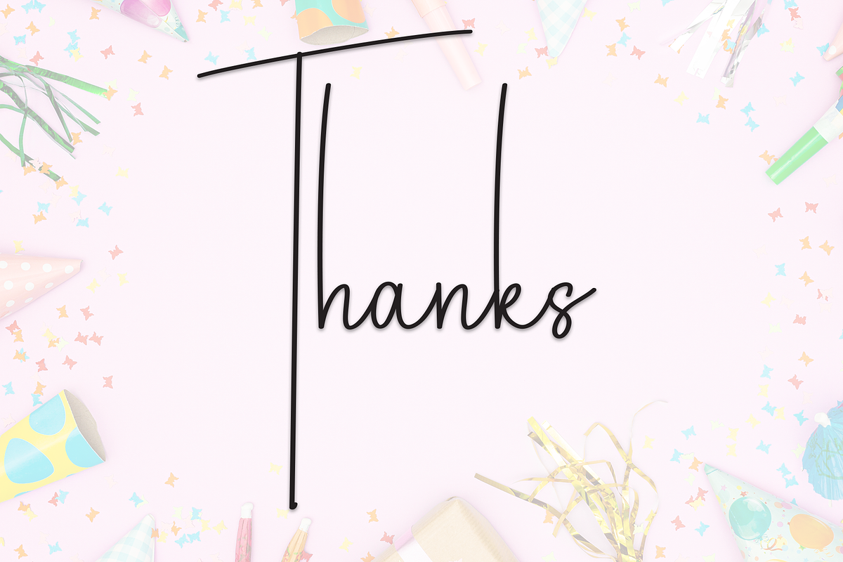 Birthday | Script Font, a Handwritten Font by Scratchones (Photo 8 of 8)