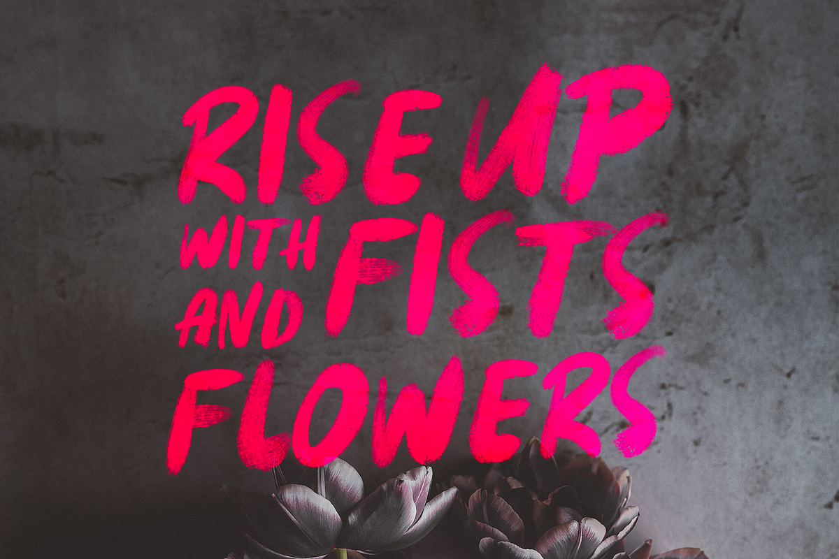 SAY | TEXTURED BRUSH FONT, a Font by Sammy's Illustration (Photo 3 of 7)