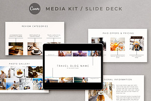 Media Kit Slide Deck in Canva