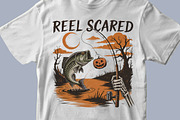 Reel Scared Halloween Fishing PNG, a Graphic by olgasallom (Thumbnail 3 of 3)