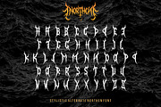 Northen (Deathcore), a Blackletter Font by Rvq Type Foundry (Thumbnail 4 of 7)