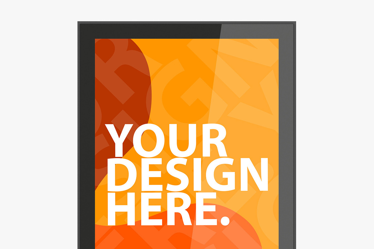 Vertical Lightbox PSD Mockup, an Advertising Mockup by GreatFruit (Photo 4 of 4)