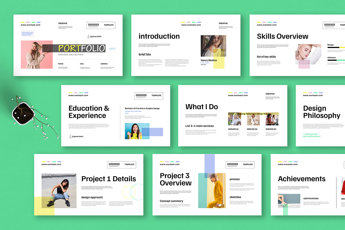 Clean Portfolio Presentation Slides, a Brochure Template by MightyDesign (Photo 1 of 8)