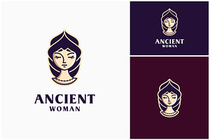 Beautiful Ancient Woman Logo, a Branding & Logo Template by ika trisiana