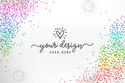 Rainbow Glitter Background, an Abstract Photo by Garlic Friday Design (Thumbnail 1 of 2)