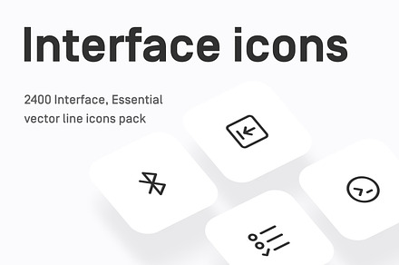 Interface, Essential, UI line icons