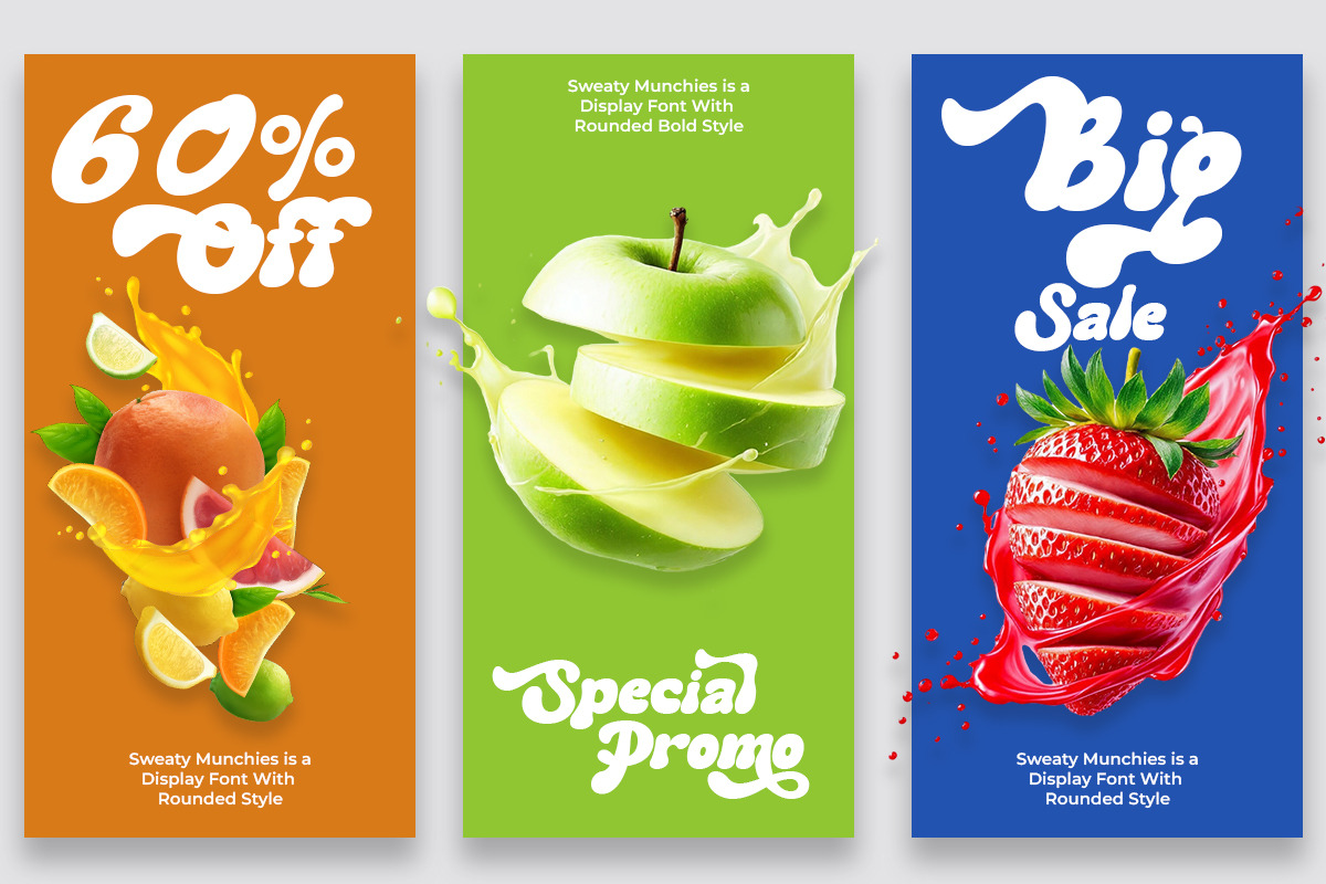 Sweaty Munchies - Bold Display Font, a Serif Font by Qweera Studio (Photo 7 of 12)