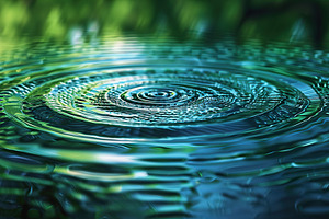 Illustrate a soothing background wit, a Photo by LOGOCREATIVE