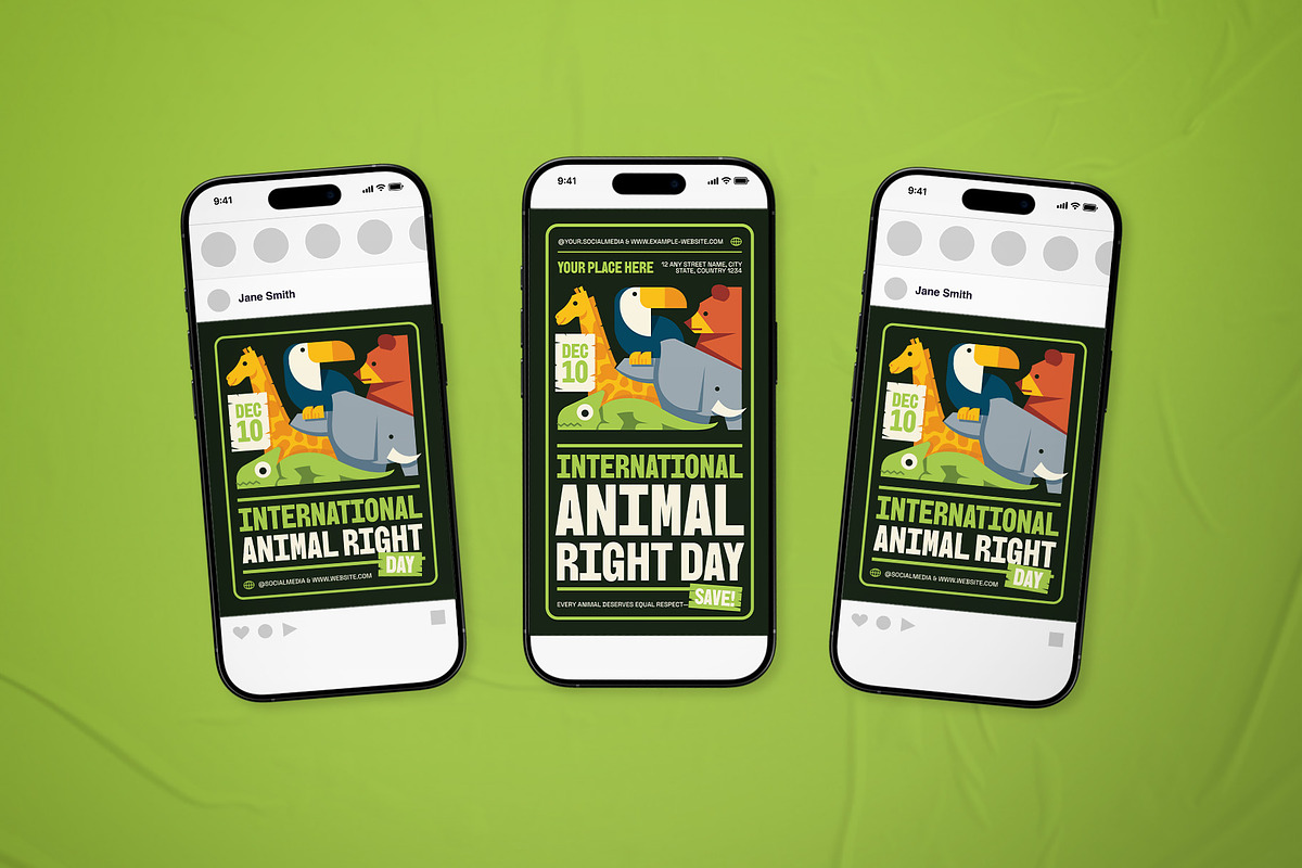 International Animal Right Flyer Set, a Flyer Template by The Good Store (Photo 2 of 2)