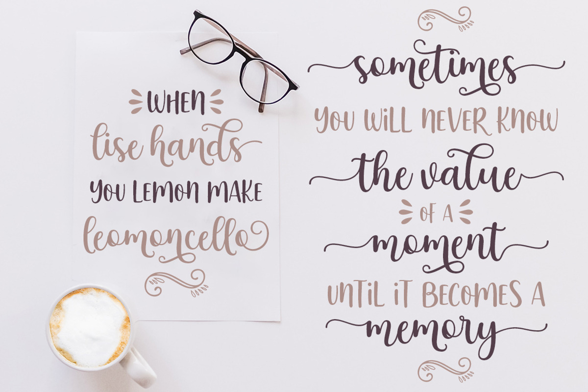 Botton Love Script Font DUO, a Script Font by Zane Studio (Photo 5 of 7)