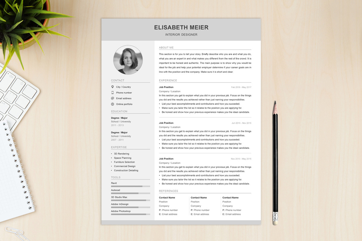 Professional Resume Template, a Resume Template by Resume Refresh (Photo 2 of 3)