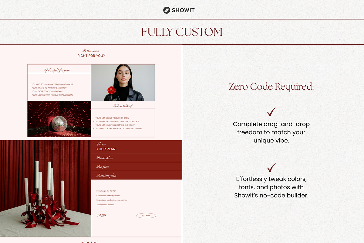 Course Sales Page Showit Template, a Websites & App Template by OliaMuseDesign (Photo 5 of 7)
