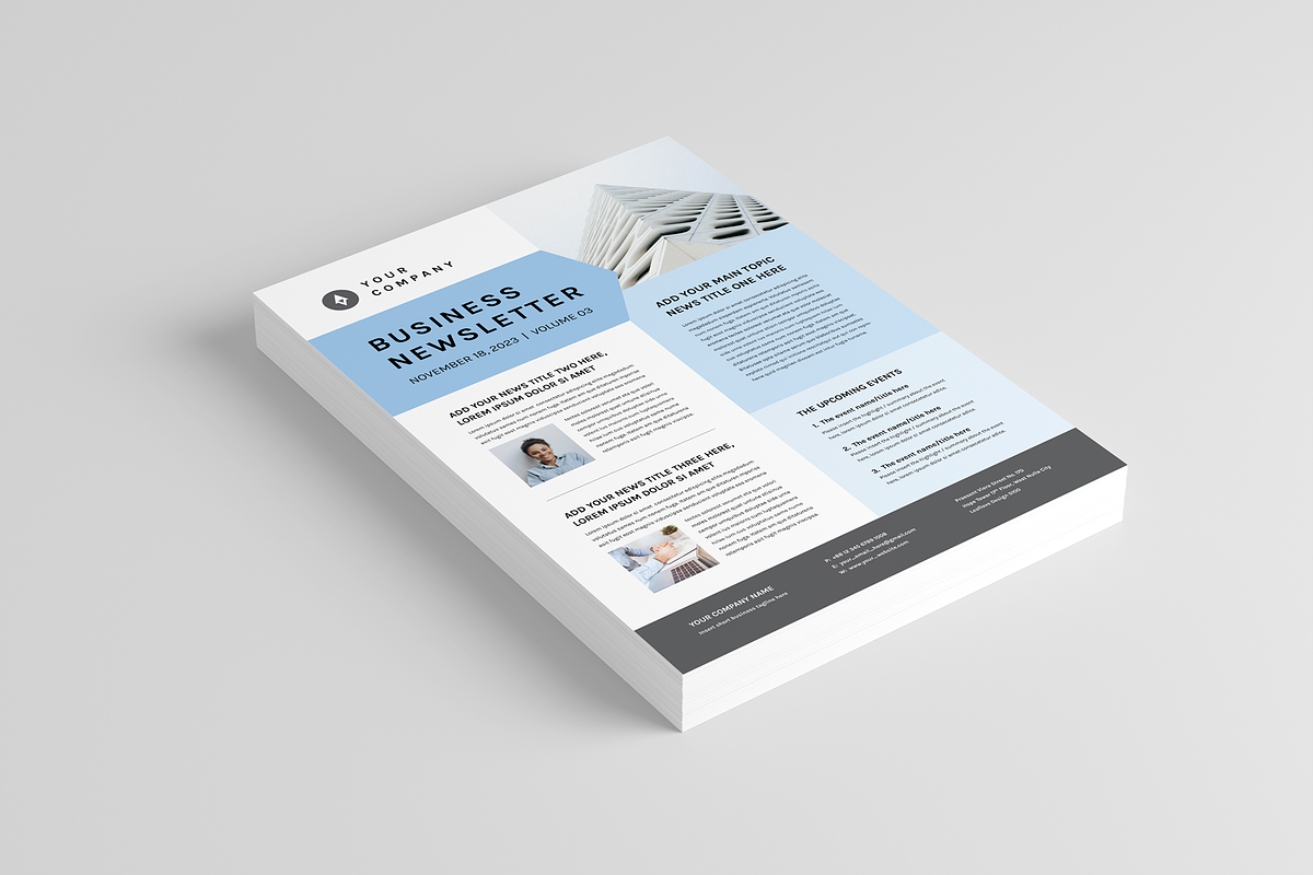 Business Newsletter, a Magazine Template by Leaflove (Photo 2 of 5)