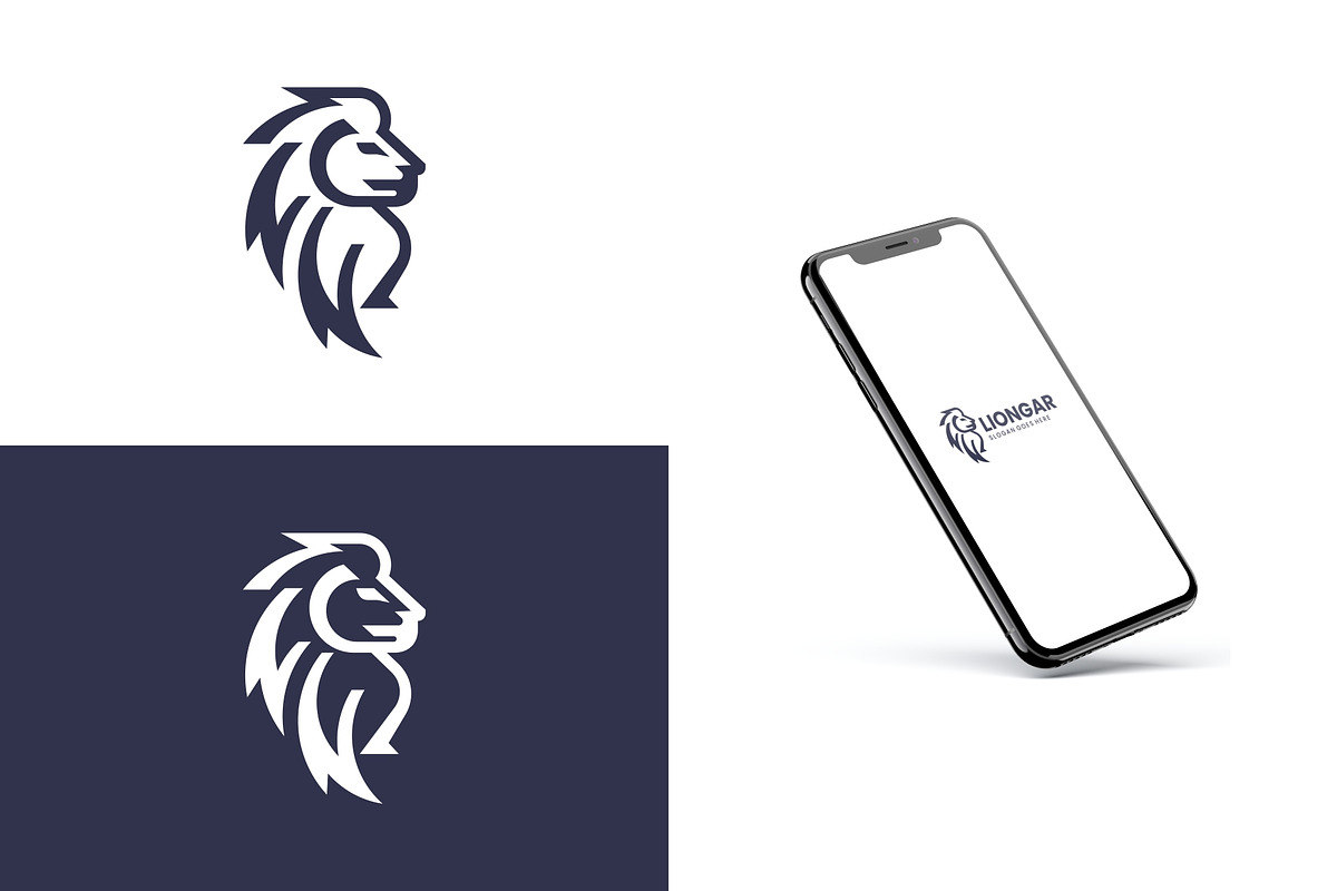 Minimalist Monoline Lion Head Logo, a Branding & Logo Template by Artnivora.Std (Photo 3 of 4)