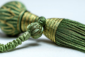 Elegant green tassel decoration, a Photo by Beautiful things