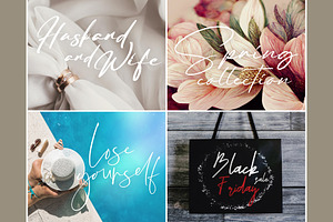 Modern Signature Font Bundle Vol 4