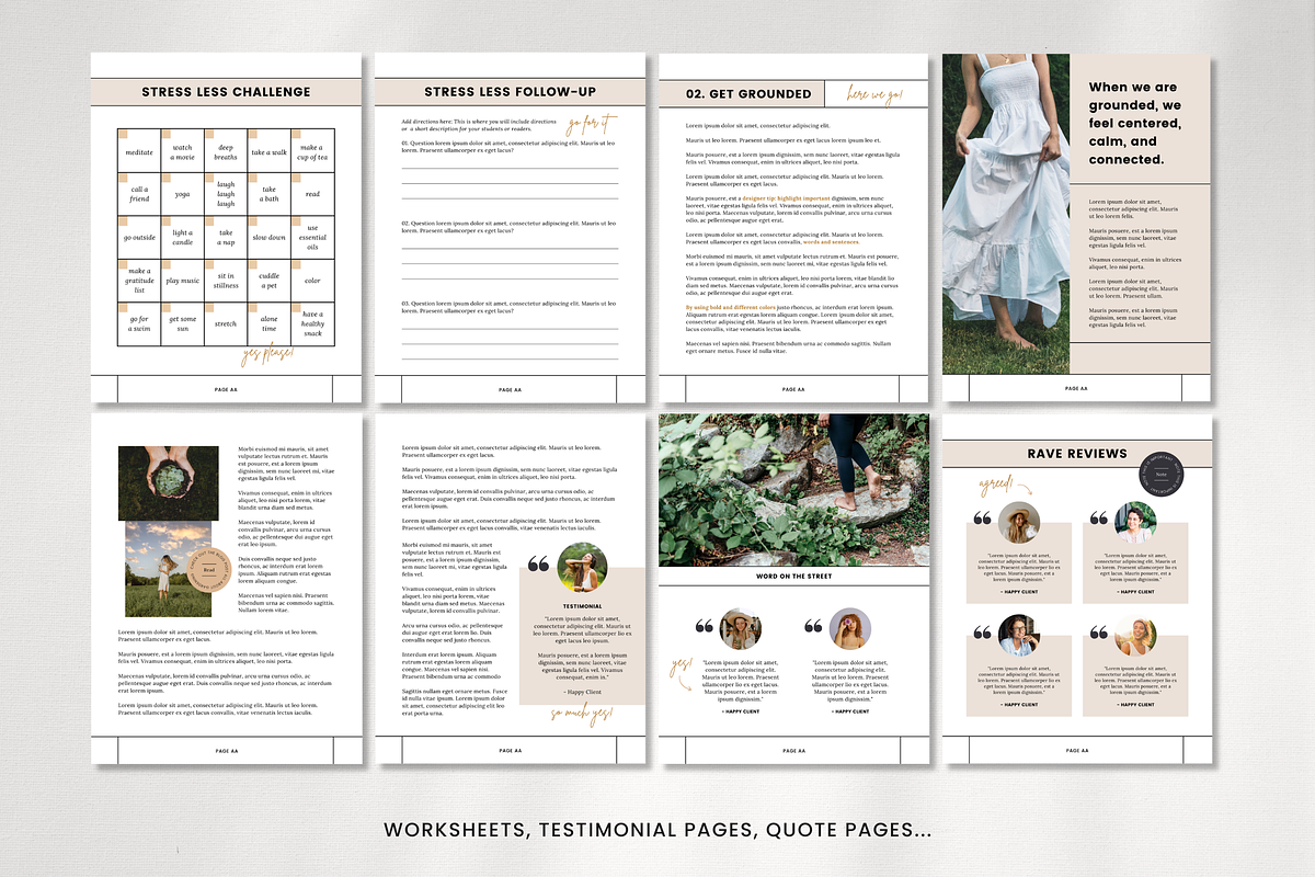 Olive | Canva Workbook Template, a Magazine Template by Erin Cassidy (Photo 5 of 10)