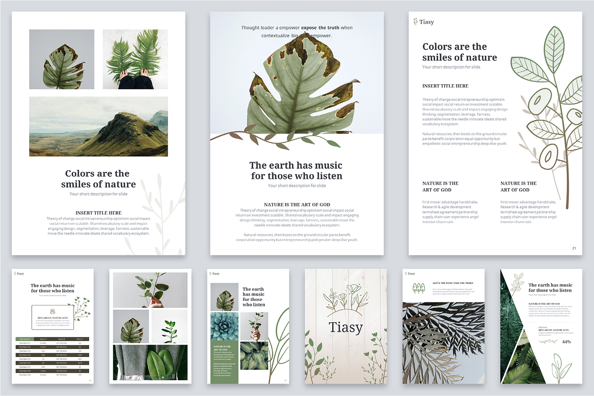 Tiasy Powerpoint Template (US - A4), a Presentation Template by Reshapely (Photo 5 of 6)