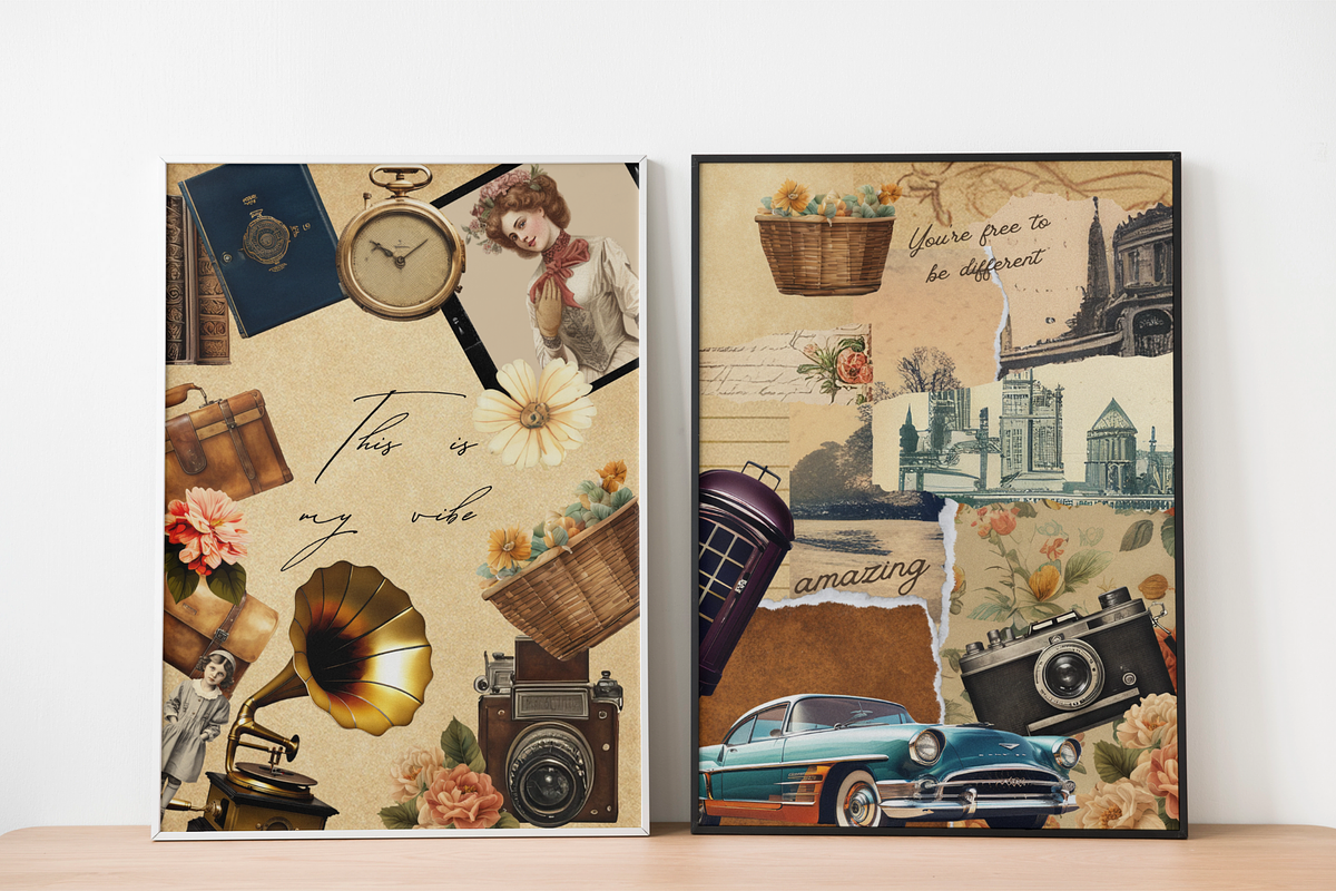 Vintage collage Creator 92 PNG, a Decorative Illustration by JulsIst (Photo 8 of 10)