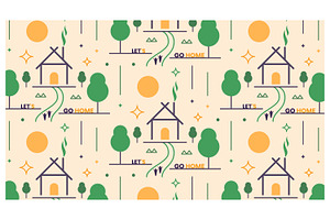 Peaceful Home Journey, a Decorative Illustration by Creative Backgrounds
