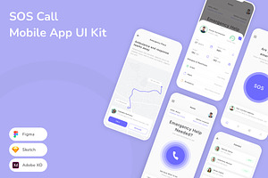 SOS Call Mobile App UI Kit