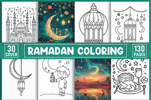 Bold And Easy Ramadan Coloring Page, a Person Illustration by Design Station