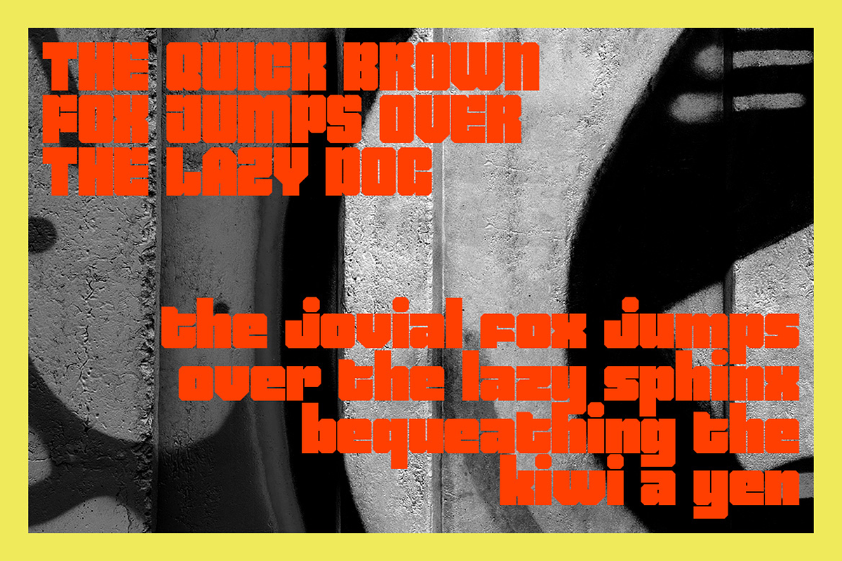 Kibrom - Urban Block Fonts, a Sans Serif Font by Konstantine Studio (Photo 3 of 4)