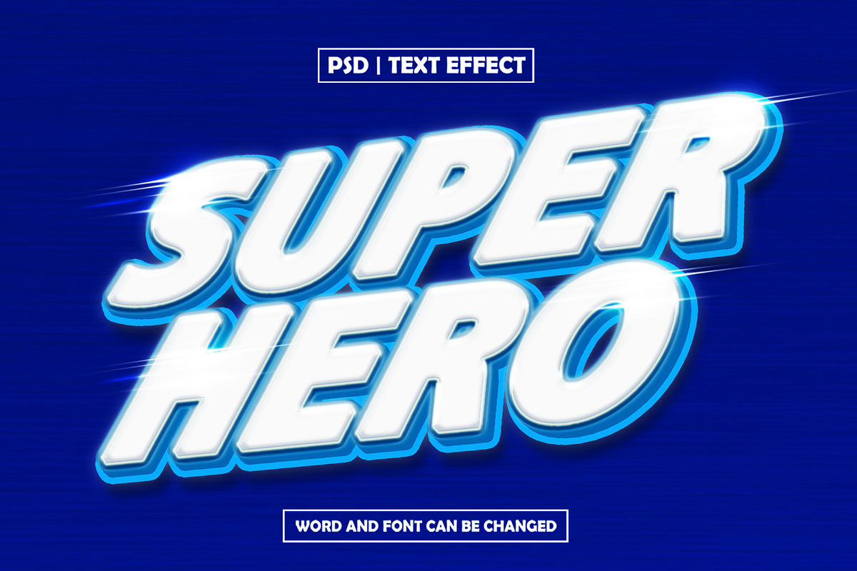 Super hero text effect, a Layer Style Add-On by AP Market (Photo 2 of 2)