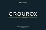 Crourox - Futuristic Typeface, a Serif Font by garismantra (Thumbnail 1 of 4)