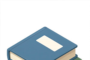 Stack of colorful textbooks isolated, an Illustration by Dvoevnore photos