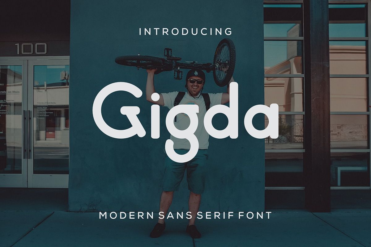 Gigda modern sans serif font, a Sans Serif Font by alanwarstd (Photo 1 of 5)