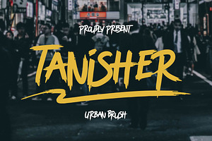 Tanisher Urban Brush Font