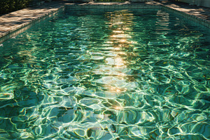 Bright water reflects sunlight, a Photo by Pavel_design