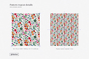 Spanish Botanical Floral Pattern, a Pattern Graphic by likorbut (Thumbnail 4 of 12)