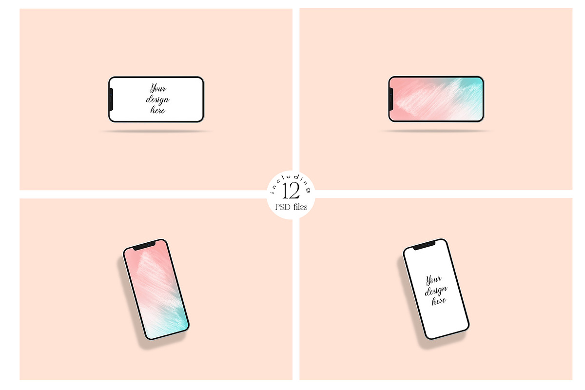 iPhone12 Screen device mockup bundle, an iPhone Mockup by MockupMarket (Photo 5 of 10)