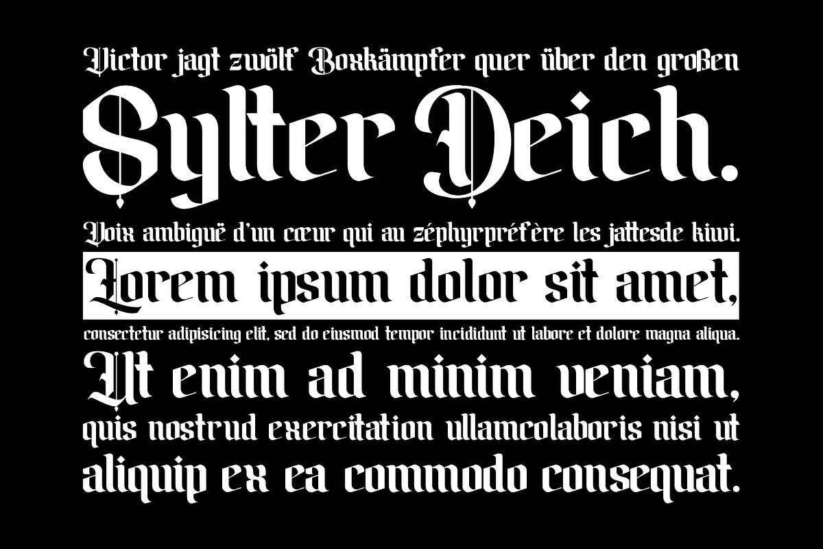 Amika Blackletter Font, a Blackletter Font by Maulana Creative (Photo 4 of 7)