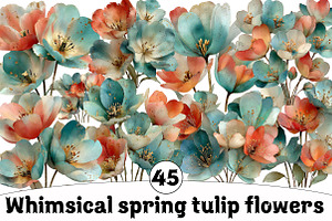 spring tulip flowers, an Illustration by Design Market