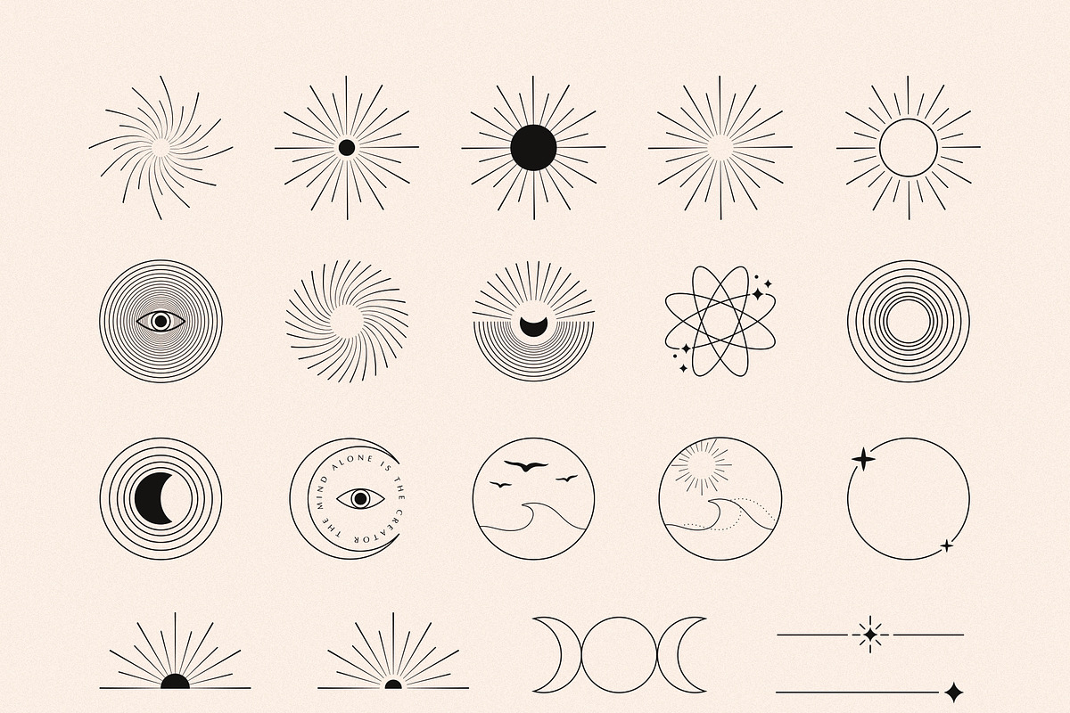Forms, shapes vector logo elements, an Object Graphic by Olya Creative (Photo 15 of 16)