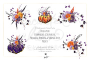 Halloween Gothic Woodland Clipart, a Seasonal Illustration by KaramfilaS (Thumbnail 7 of 8)