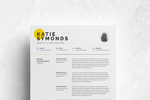 4 Pages Clean Resume Template/CV