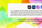 Watercolor Lettering Brush Toolbox, a Brush Add-On by Nico-Ng (Thumbnail 14 of 16)