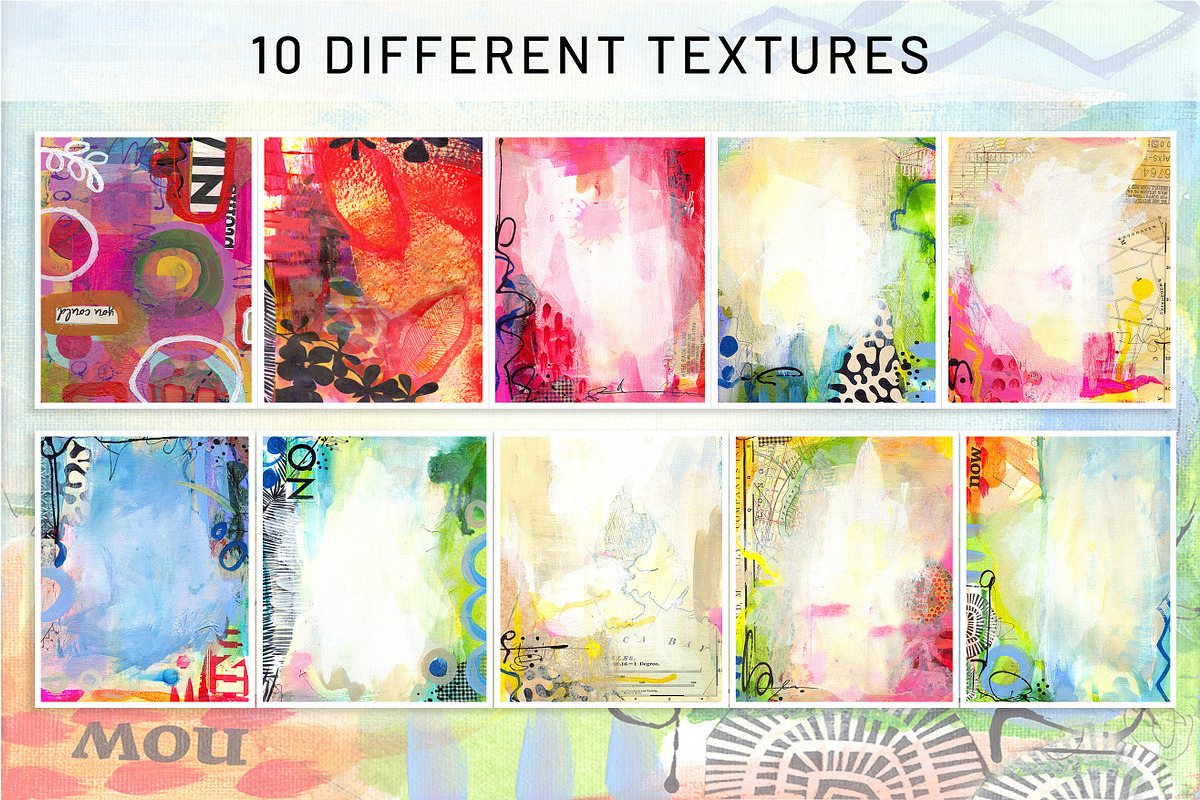 Mixed Media Grunge Backgrounds, a Brushes & More by DeloresArt (Photo 2 of 7)