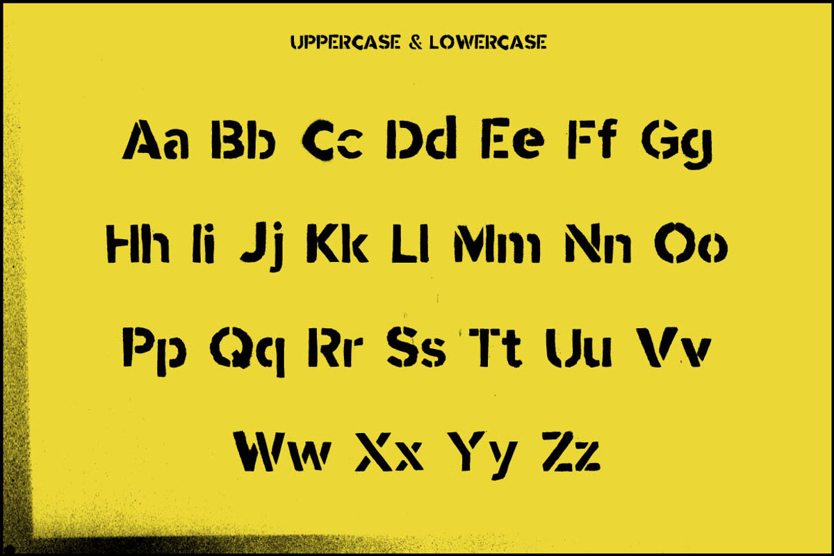 Stencil font By Simon Stratford I design things for a living check out my wor preview 8