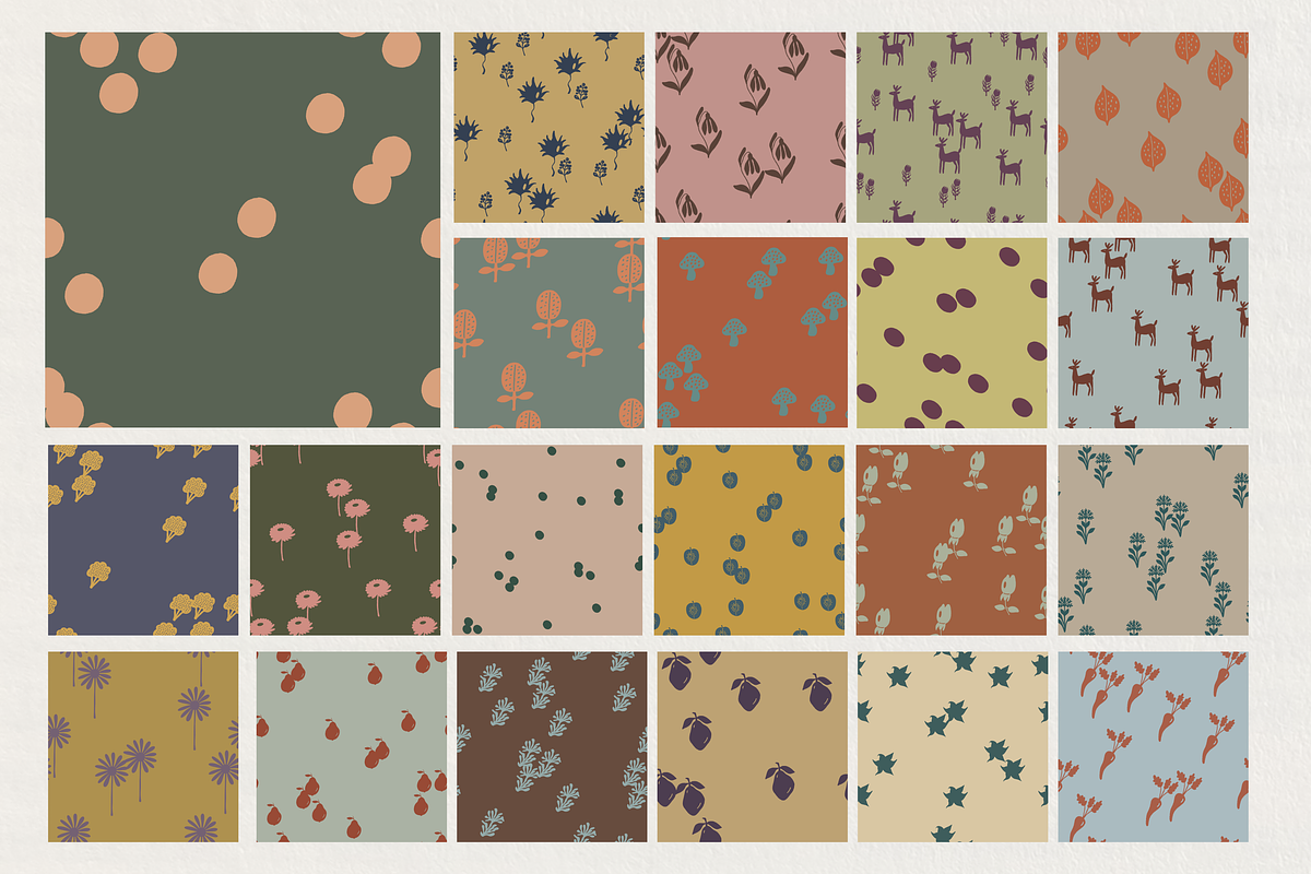 Nature Motifs: 60 Seamless Patterns, a Pattern Graphic by Veyla (Photo 8 of 21)
