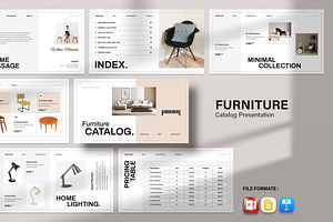 Minimal Furniture Catalog Template, a Presentation Template by Spark_Creative